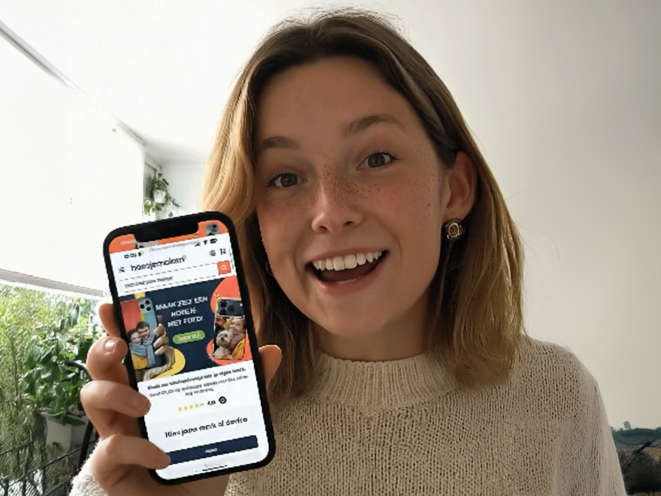 Cliente felice con cover personalizzata