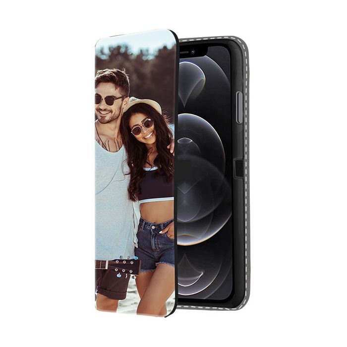iPhone 12 Pro Max Personalised Front Printed Wallet Case