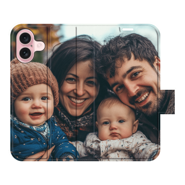 Iphone 16 - Cover a Libro (Stampa Integrale) Personalizzata