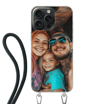 iPhone 15 Pro Max - Cover con Cordino (Tracolla) Personalizzata