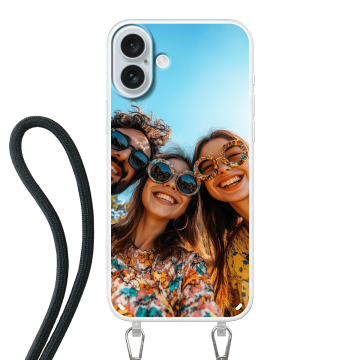 Iphone 16 Plus - Cover con Cordino (Tracolla) Personalizzata